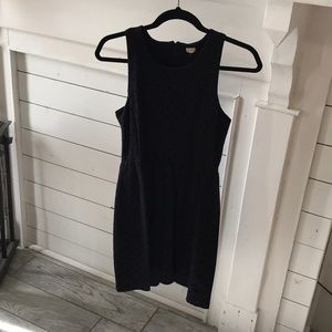 J crew black polka dot dress size small